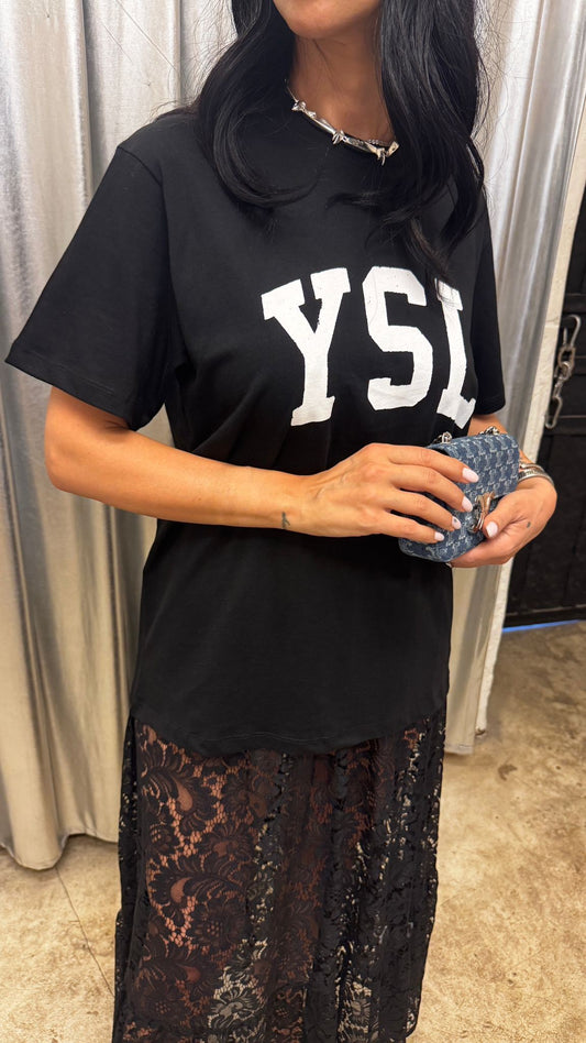 Siyah Saten Bağlamalı Elbise